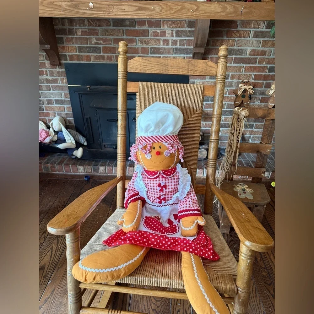 Rare Vintage 4 Feet Tall Gingerbread Man Holiday Decor